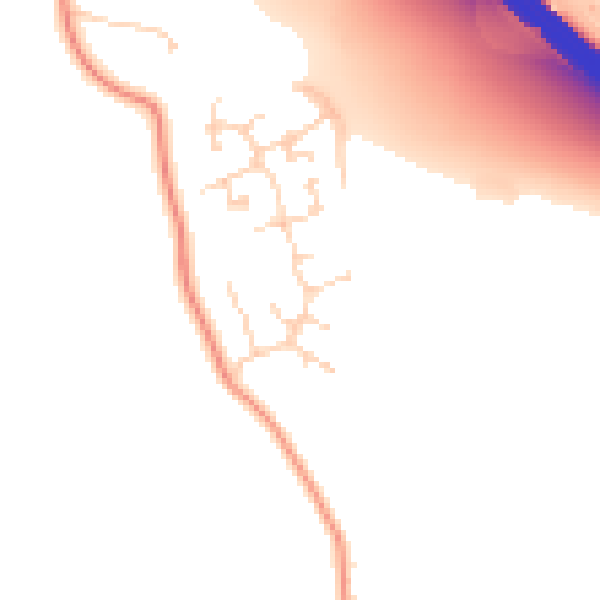 Daytime road noise heatmap for LU1 4FG