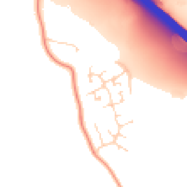 Daytime road noise heatmap for LU1 4FT