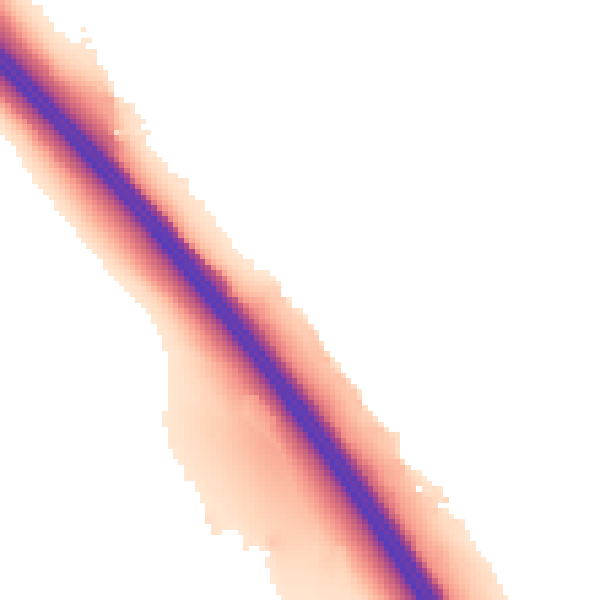 Night-time road noise heatmap for LU1 5FL