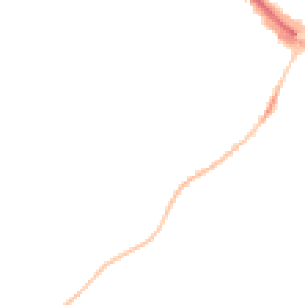 Night-time road noise heatmap for LU1 5HB
