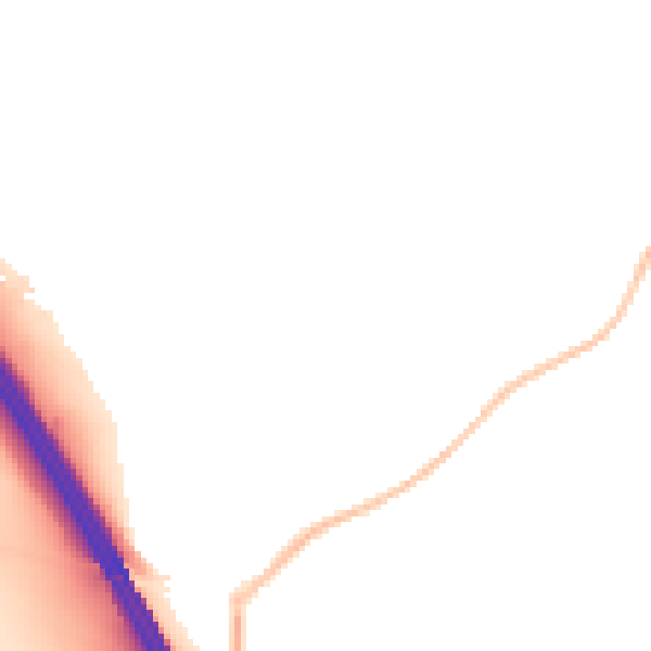 Night-time road noise heatmap for LU1 5NZ