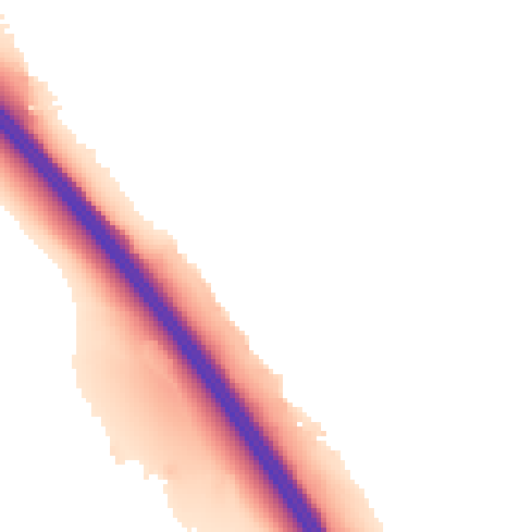 Night-time road noise heatmap for LU1 5QG