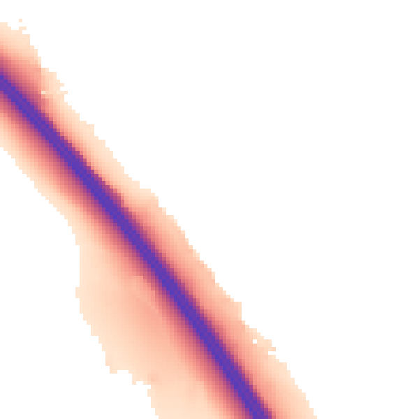 Night-time road noise heatmap for LU1 5QQ