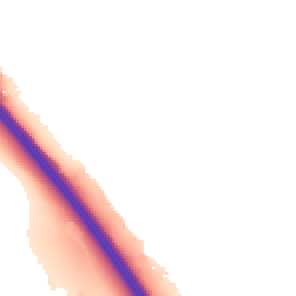 Night-time road noise heatmap for LU1 5RE