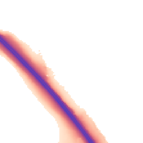 Night-time road noise heatmap for LU1 5RS