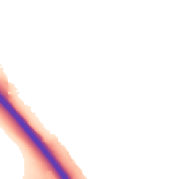Night-time road noise heatmap for LU1 5SL