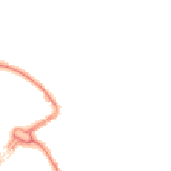 Night-time road noise heatmap for LU2 0AA