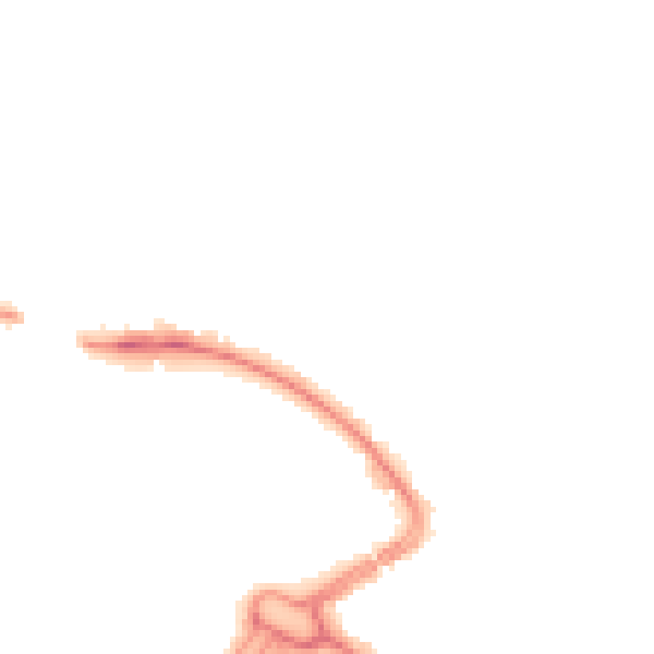 Night-time road noise heatmap for LU2 0BD
