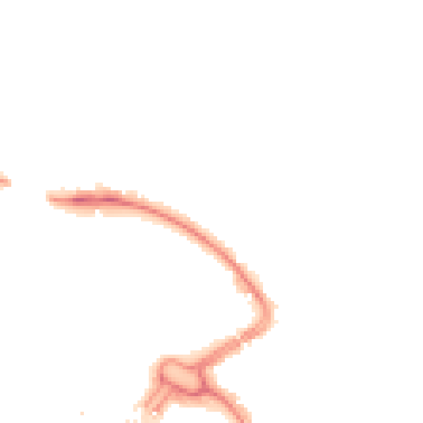Night-time road noise heatmap for LU2 0BH