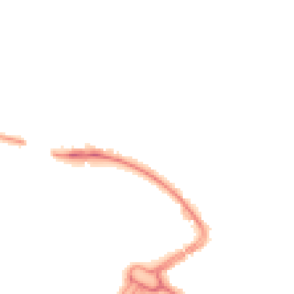 Night-time road noise heatmap for LU2 0BJ