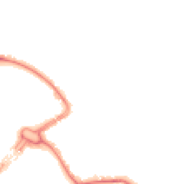Night-time road noise heatmap for LU2 0BN