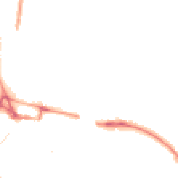 Night-time road noise heatmap for LU2 0BW