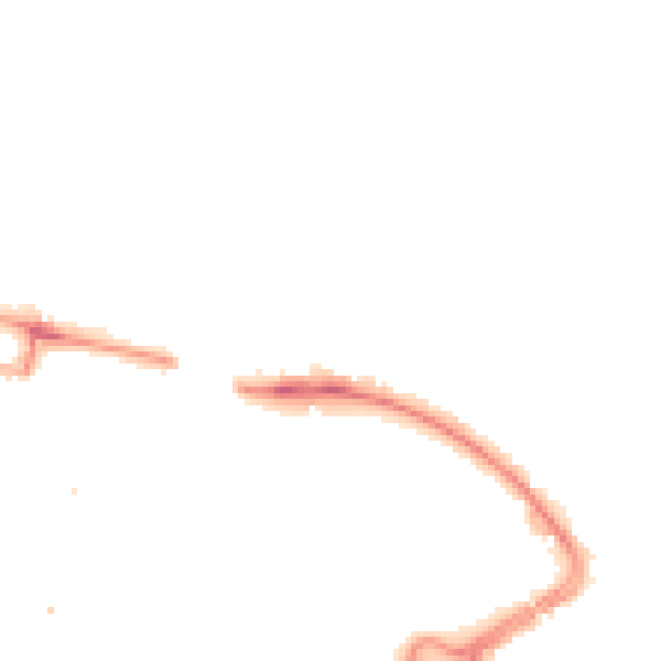 Night-time road noise heatmap for LU2 0EJ