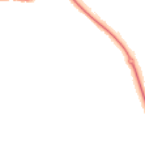 Night-time road noise heatmap for LU2 0LH