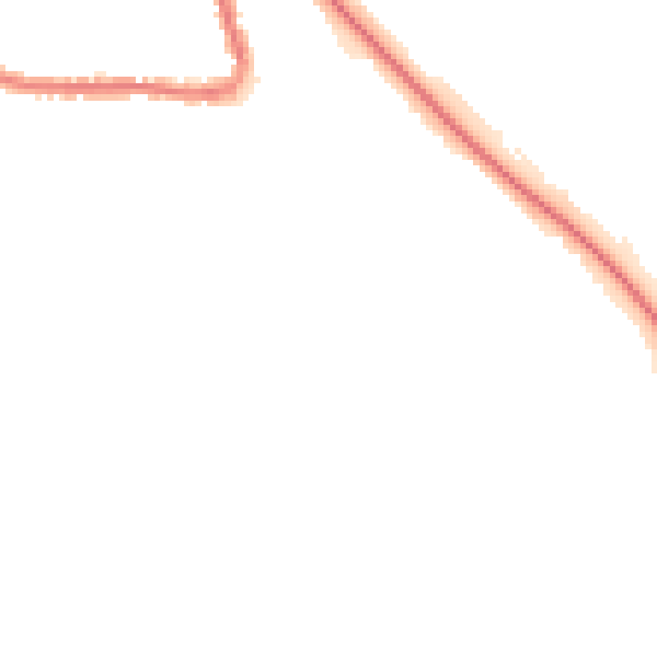 Night-time road noise heatmap for LU2 0PS