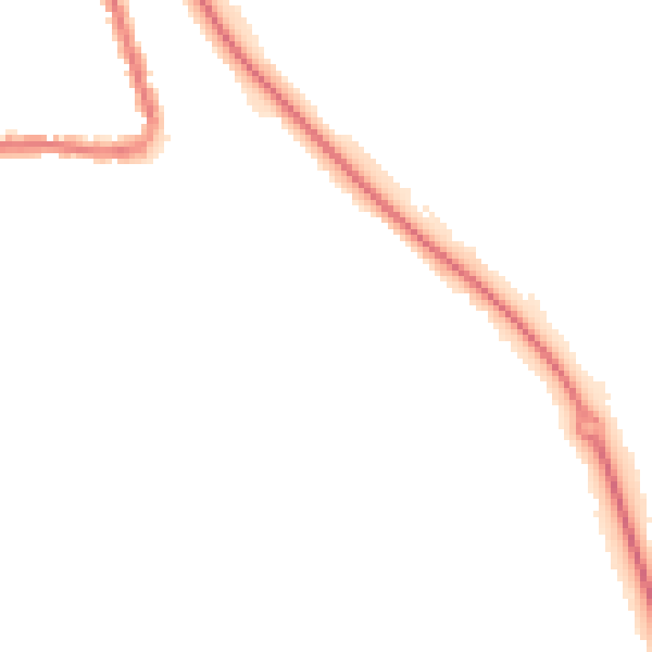 Night-time road noise heatmap for LU2 0QD