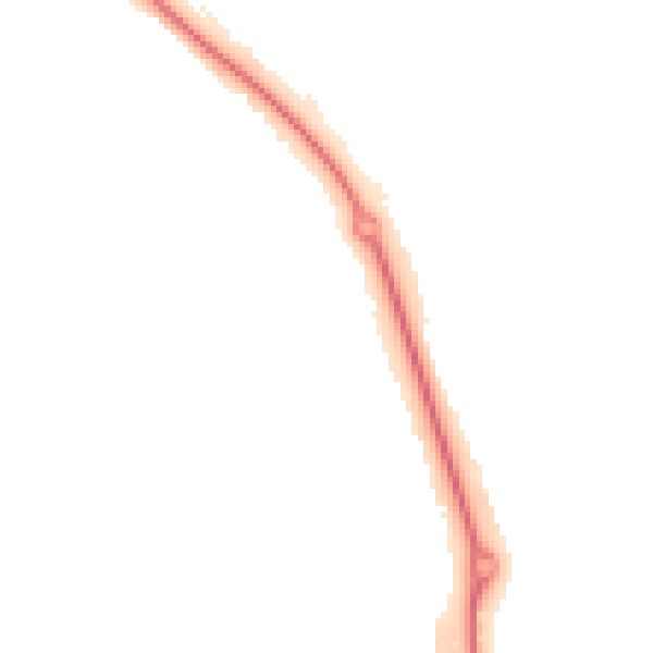 Night-time road noise heatmap for LU2 0RA