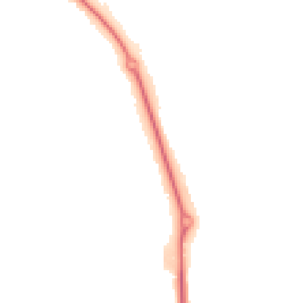 Night-time road noise heatmap for LU2 0SN