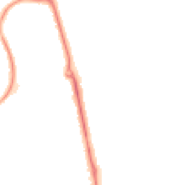 Night-time road noise heatmap for LU2 7AG