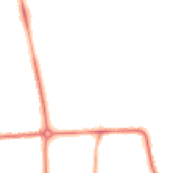 Night-time road noise heatmap for LU2 7DP