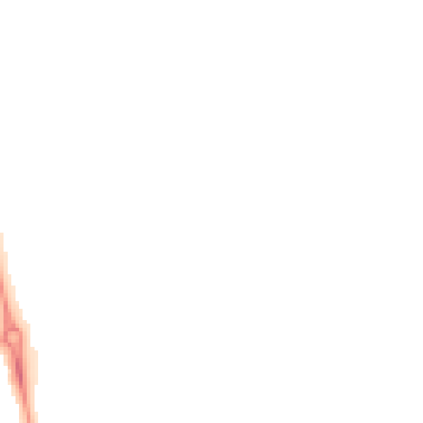 Night-time road noise heatmap for LU2 7FG