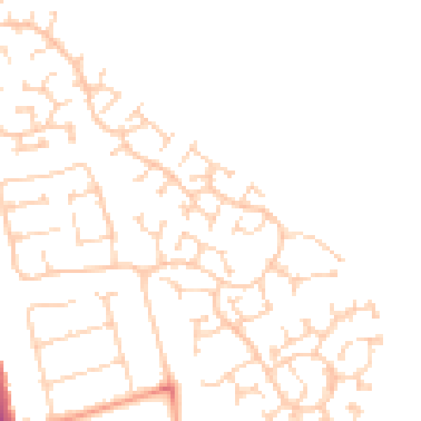 Daytime road noise heatmap for LU2 7FH