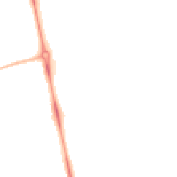 Night-time road noise heatmap for LU2 7HS