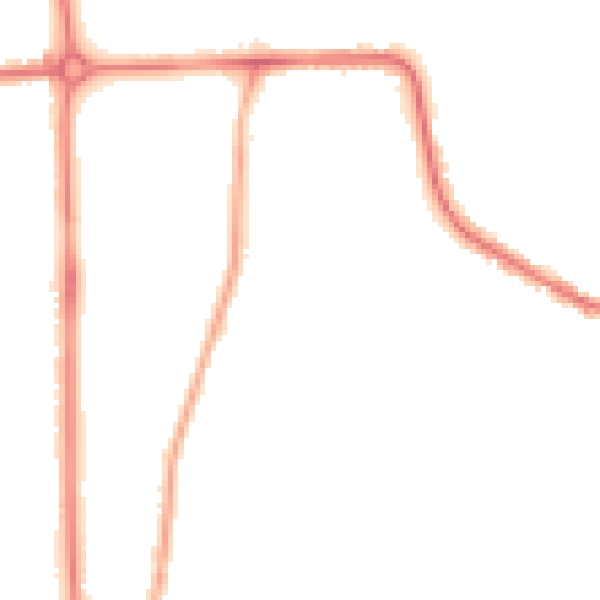 Night-time road noise heatmap for LU2 7JX