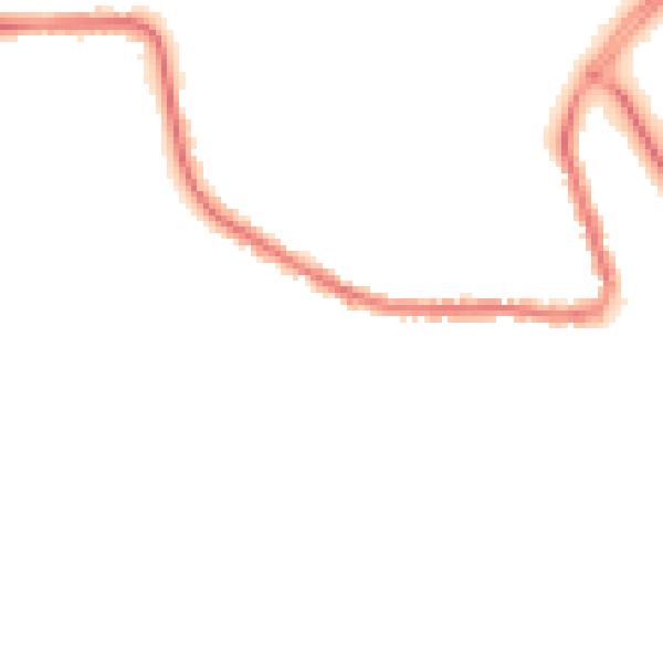 Night-time road noise heatmap for LU2 7SG