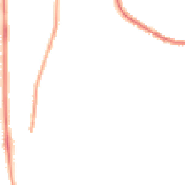 Night-time road noise heatmap for LU2 7YD