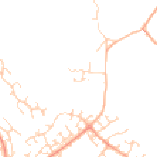 Daytime road noise heatmap for LU2 8BY