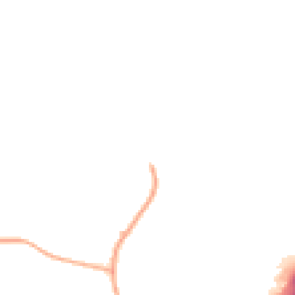 Daytime road noise heatmap for LU2 8DQ