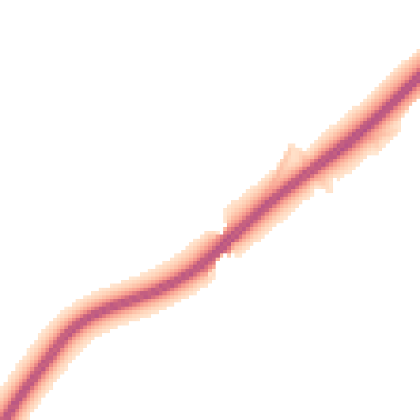 Night-time road noise heatmap for LU2 8EG