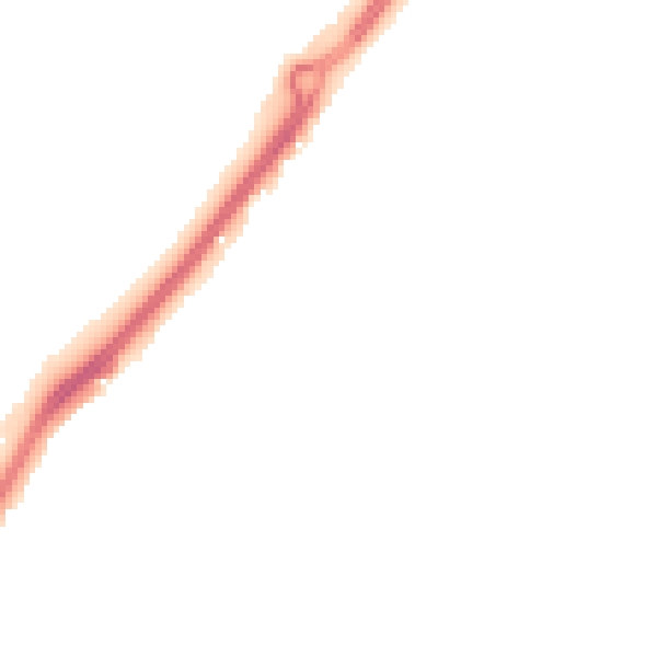 Night-time road noise heatmap for LU2 8EL
