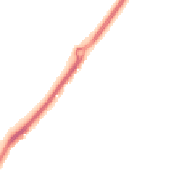 Night-time road noise heatmap for LU2 8ER