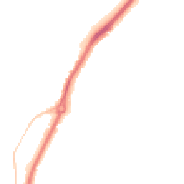 Night-time road noise heatmap for LU2 8JD