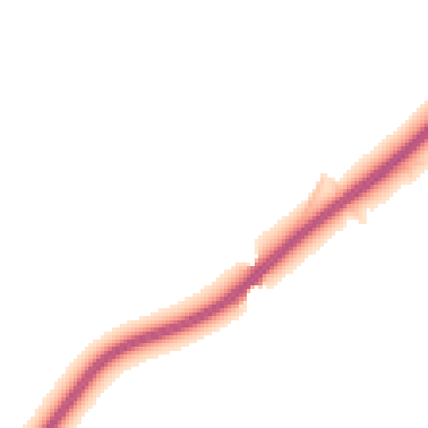 Night-time road noise heatmap for LU2 8LL