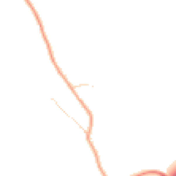 Daytime road noise heatmap for LU2 8LR