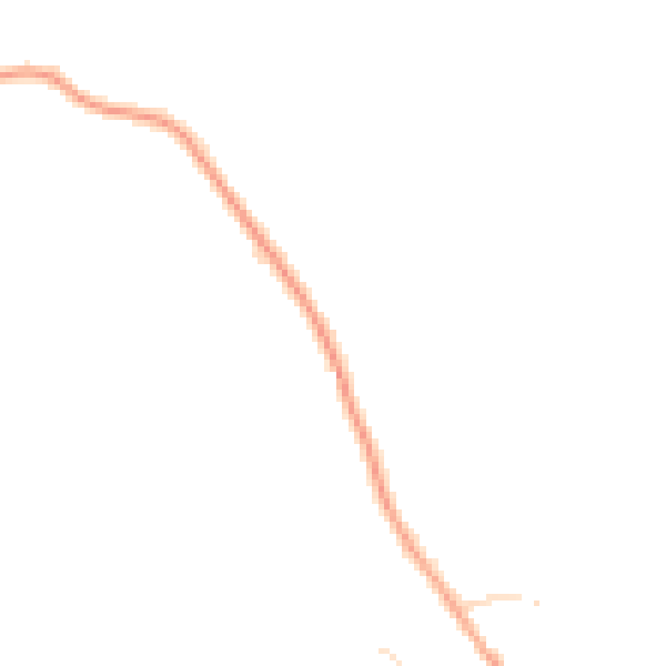 Daytime road noise heatmap for LU2 8LX