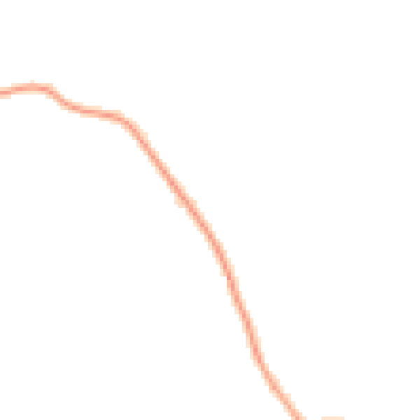 Daytime road noise heatmap for LU2 8LY