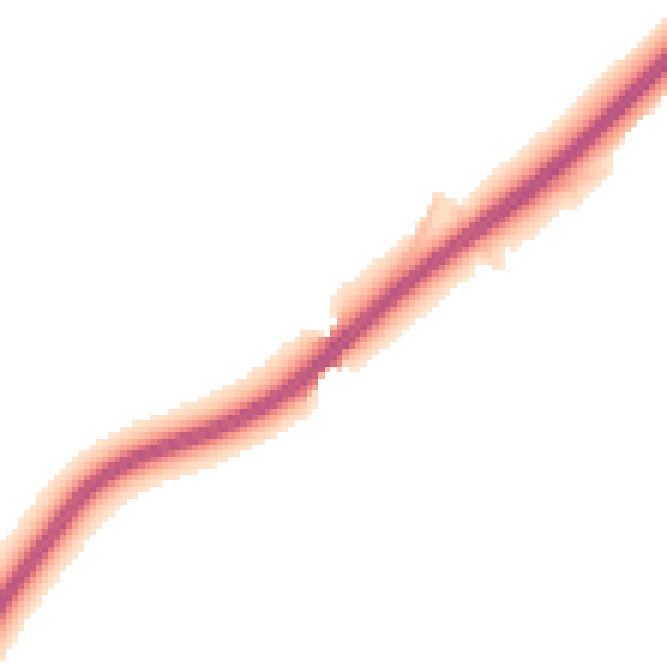 Night-time road noise heatmap for LU2 8NL