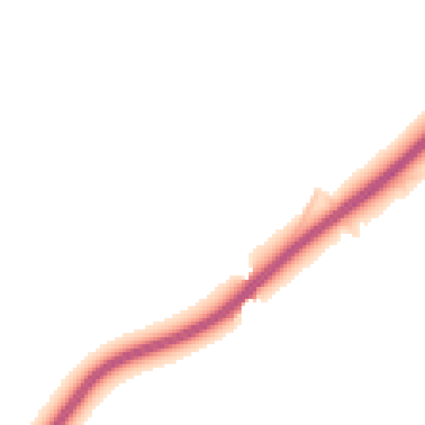 Night-time road noise heatmap for LU2 8NS
