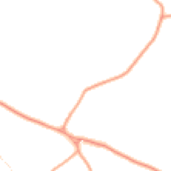 Daytime road noise heatmap for LU2 8PF