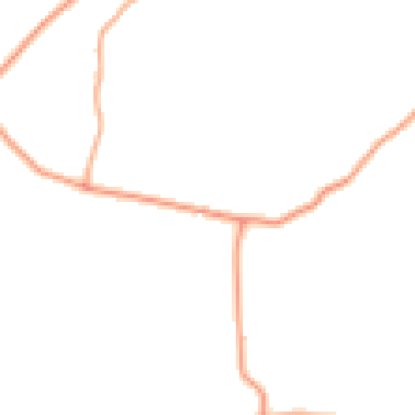 Daytime road noise heatmap for LU2 8PJ