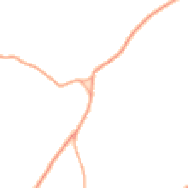 Daytime road noise heatmap for LU2 8PS