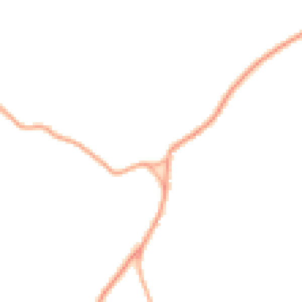 Daytime road noise heatmap for LU2 8PU