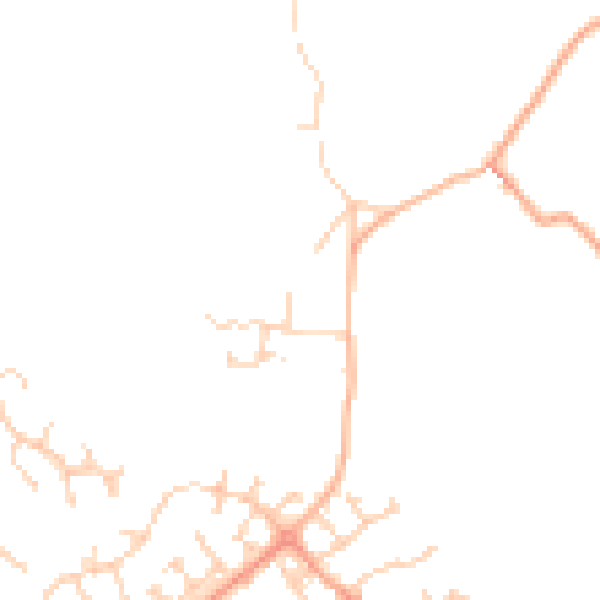 Daytime road noise heatmap for LU2 8QB