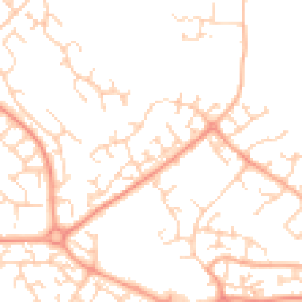 Daytime road noise heatmap for LU2 8TB