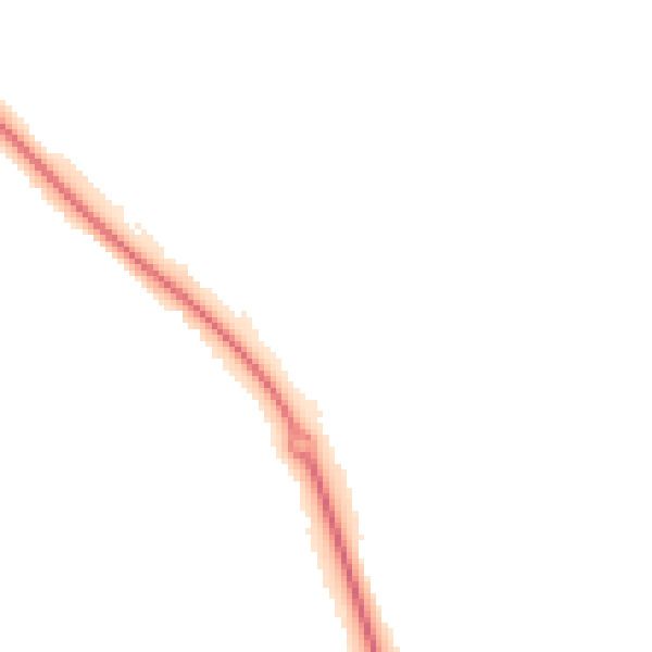 Night-time road noise heatmap for LU2 9ES