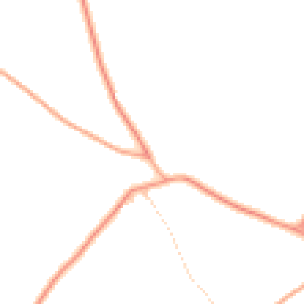 Daytime road noise heatmap for LU2 9PN
